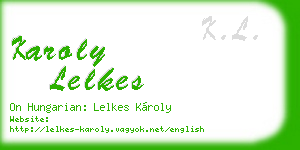karoly lelkes business card